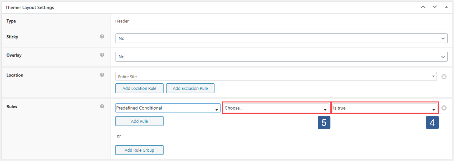 Steps to select Beaver Themer rule using iMember360 conditional to control Beaver Themer layout display