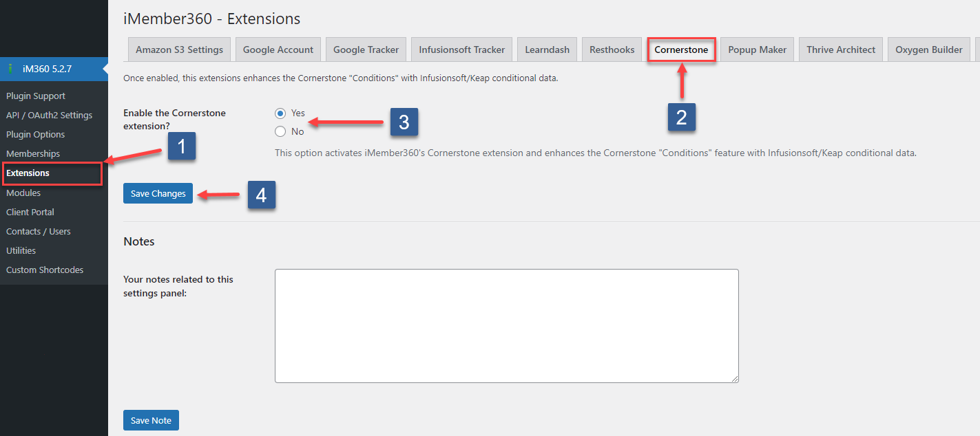 Steps to activate Cornerstone Extension
