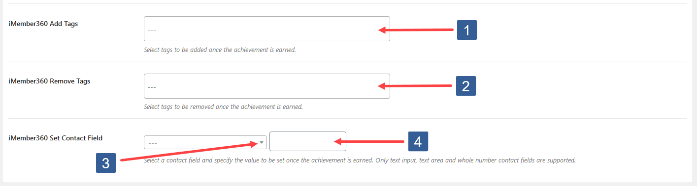 Configuring Actions When Achievement Earned